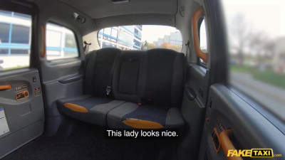 Busty blonde MILF is fucking the driver of the taxi