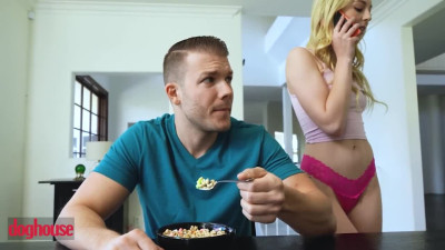 Lily Larimar catches the stepbrother masturbating