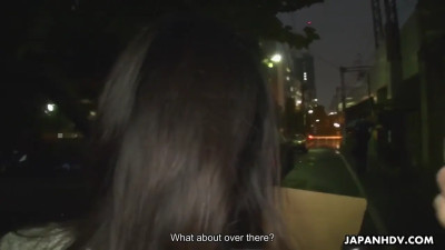 Cute Japanese catches a wrong car and gets banged hard